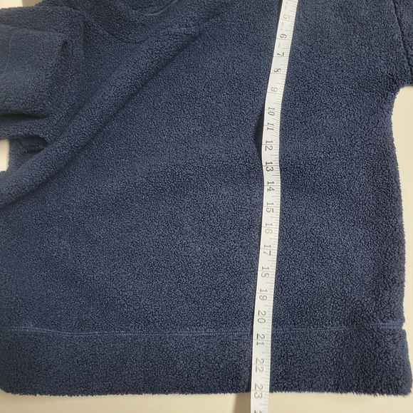 J.crew Vintage Fleece Teddy Cropped Sherpa Pullover Sweatshirt Size Small. - Picture 10 of 11